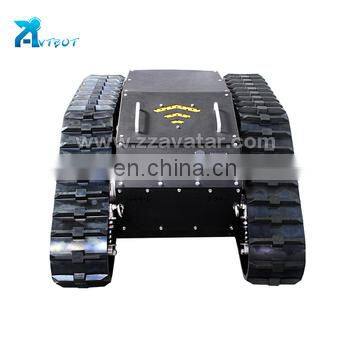 shock absorption and terrain capability rc surveillance patrol robot chassis platform with 100kg loading capacity