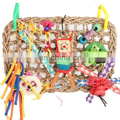 Popular Hanging Wholesale Pet Wood Foraging Accessories Manufacture Parrot Bird Toys