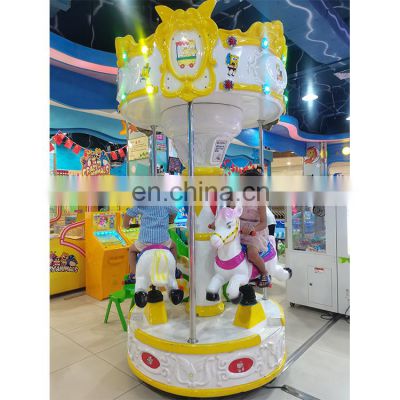 China manufacturer amusement rides park games musical carousel kids merry go round for sale