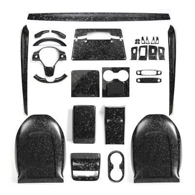 РеальнаяForged Carbon Fiber Patch для Tesla Model 3 / YForged Carbon Accessories для Tesla Model 3 Y