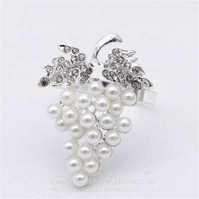 Grape Metal Napkin Ring Serviette Buckle Holder Wedding Party Banquet Decor photo-3