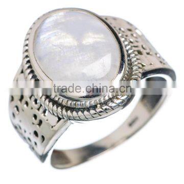 RAINBOW MOON STONE 925 STERLING SILVER RING ,925 STERLING SILVER JEWELRY WHOLE SALE,JEWELRY EXPORTER