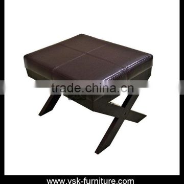 OT-059 High Quality Leather X Legs Dressing Desk Stool