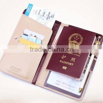 Genuine leather passport holder,Certificate holder NS-1134