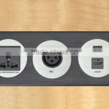 High Quality Aluminium Alloy Electrical HDMI Wall Socket for Hotel Room