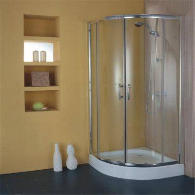 Waterproof Aluminum Frame Bathroom Door for Residential Use