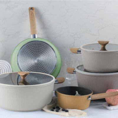 Customized Color Aluminum Nonstick Cookware Set