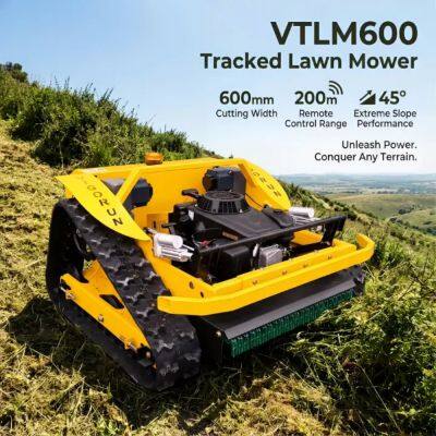 Vigorun VTLM600 Benzinmotor-Tondeuse mit minimalem Wartungsaufwand, 45°-Grasmähmachine für Böschungen