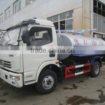 6m3 New vacuum flushing truck sewer Dongfeng vacuum Fecal suction truck for sale