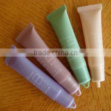 plastic lip balm tube with key-chain cap