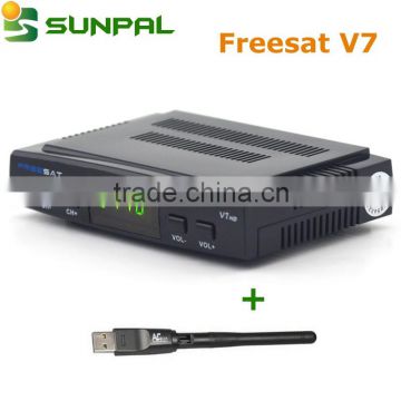 In Stock DVB-S2 1080p full hd satellite receiver freesat V7 HD iptv set top box