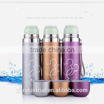 G&J 2015 double wall bpa free water bottle stainless steel