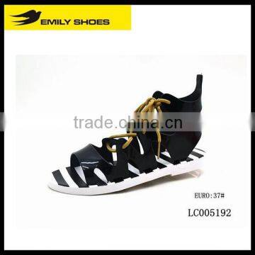 Fashion strap zebra-stripe shoes sandals 2016 PCU sandals