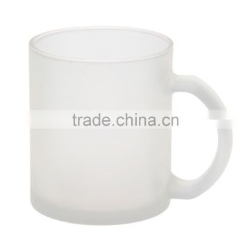 11oz. blank frosted glass mug, with sublimation coating