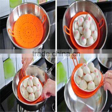 Kitchen item Wholesale FDA Standard Silicone Food Steamer Basket