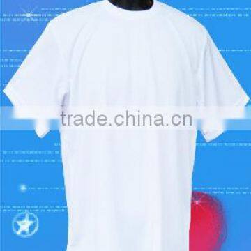 whosale cheap Blank soft touch 100% polyester sublimation T shirt made in china