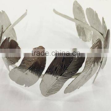FASHION METAL LEAVES HAIR BAND MKH-16035177