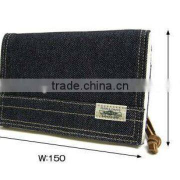 2016 light blue jean wallet for men