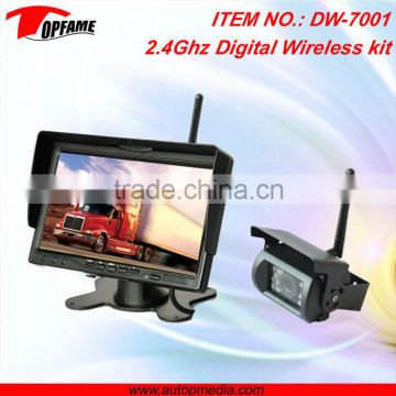 DW-7001 Digital wireless reversing system with 7" digital monitor and CCD cameras