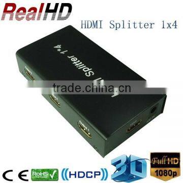 Full HD Splitter 1*4 Support CEC/Transmitter Receiver