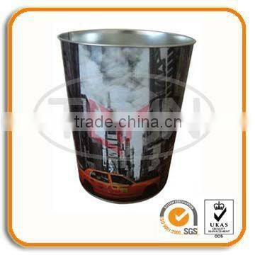 tin waste bin trash box