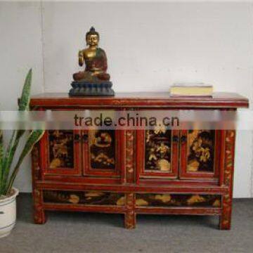 chinese style small wood cabinet storage