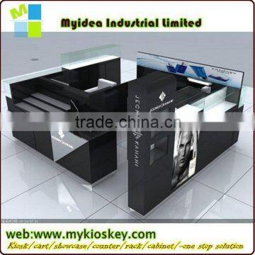 Tempered clear glass new design cosmetic shop counter