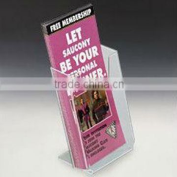 4"x9" brochure pocket holders desktop acrylic/plastic A5 leaflet poster advertising display rack