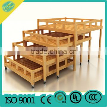 kindergarten bed pre-school furniture OEM kids 4 layer bed