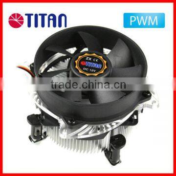 PWM controller 90mm silent air cooling fan aluminum fin Intel LGA 775 CPU cooler