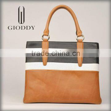 Hot selling quality-assured genuine real leather hand bag