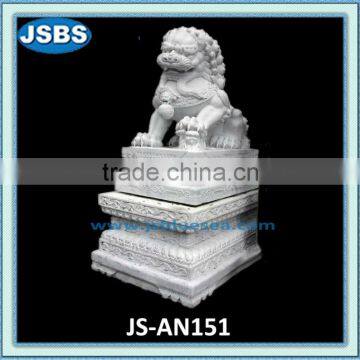 antique white stone fu dog statue for sale