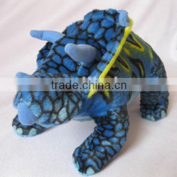 2014 hot sale blue plush dinosaur toy stuffed