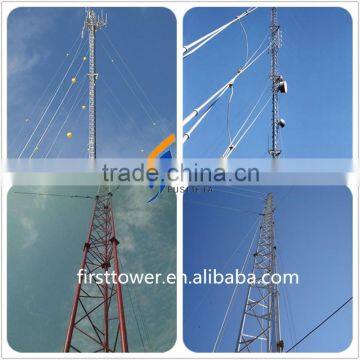 Guyed Mast Tubular Steel Telecom Tower
