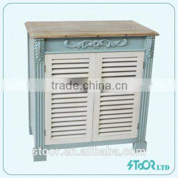 Ocean style upright cheap outdoor wood storage cabinet