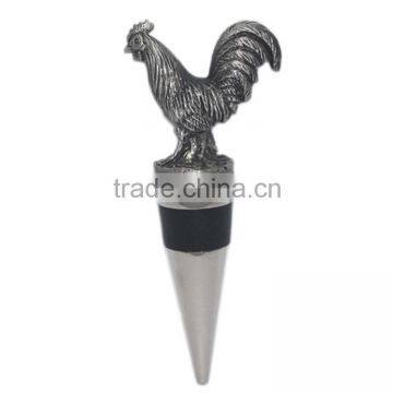 Cock Wine Stopper Best Promotion Gift Rooster Wine Bottle Stopper