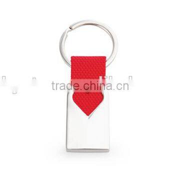 Metal keychain with reata and design of heart & custom keychain