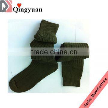 Men Army Acrylic Knee High Compression Sport Socks