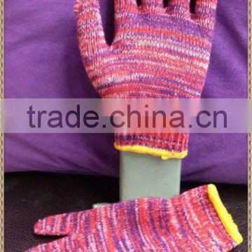 Pink working cotton glove