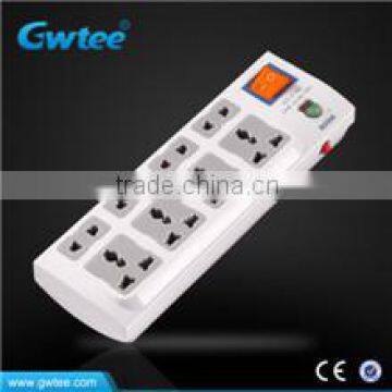 8 way multi protection overload safety electric plug socket