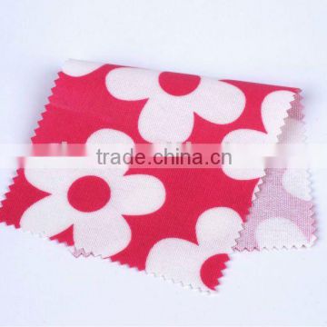 Cotton flower printed PVC coated fabric for apron