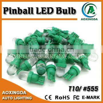 6.3V Pinball LED T10 555 lamp clear cap