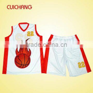 2016 OEM custom latest usa basketball uniform cheap basketball jersey design AB-269