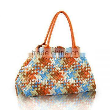 902 Lastest Style, Unique Design Big Casual Bag,Colorful Checked PU Handbags