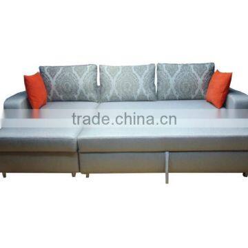 Elegant Folding Corner Fabric Sofa Bed With Storge photo-5