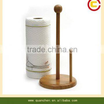 Bamboo Paper Towel Holder