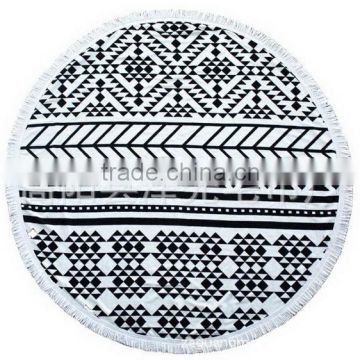 Round Beach Towel with Tassels Beach Blanket Mandala Beach Towel Wholesale