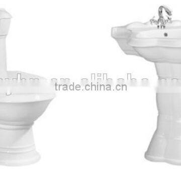 China bathroom design ceramic two piece toilet