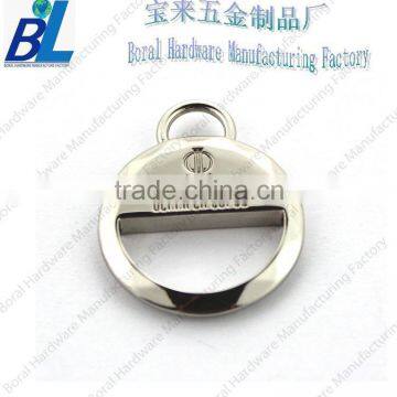 Good quality custom metal pendants for handbag zipper