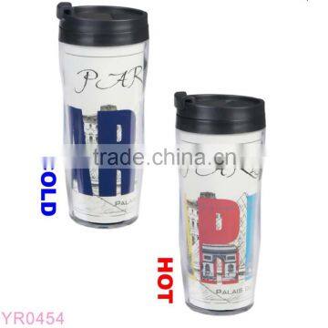 Classic design starbucks double wall plastic tumbler